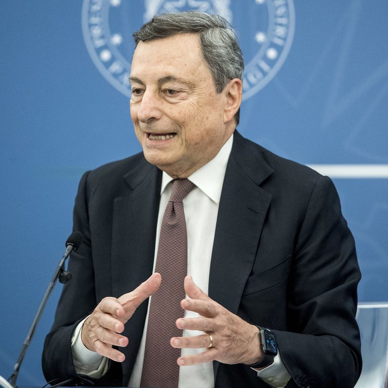 Il presidente del Consiglio Mario Draghi