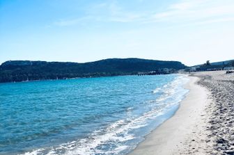 La spiaggia del Poetto a Cagliari