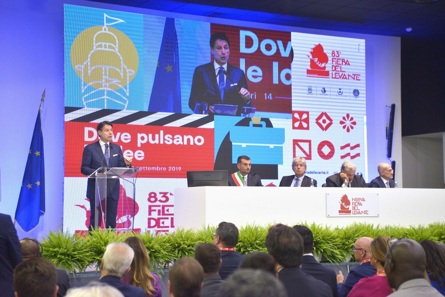 L'inaugurazione della Fiera del Levante nel 2019