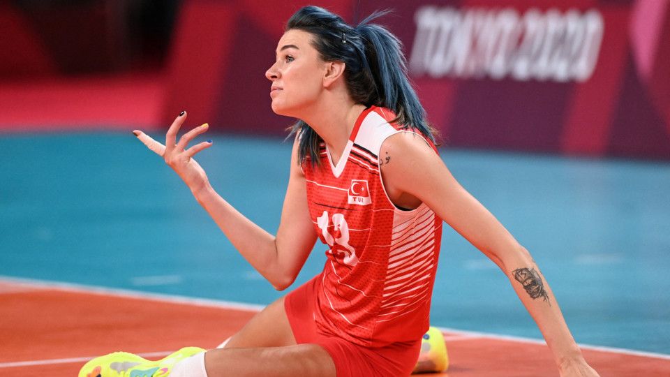 Meryem Boz della nazionale di pallavolo turca