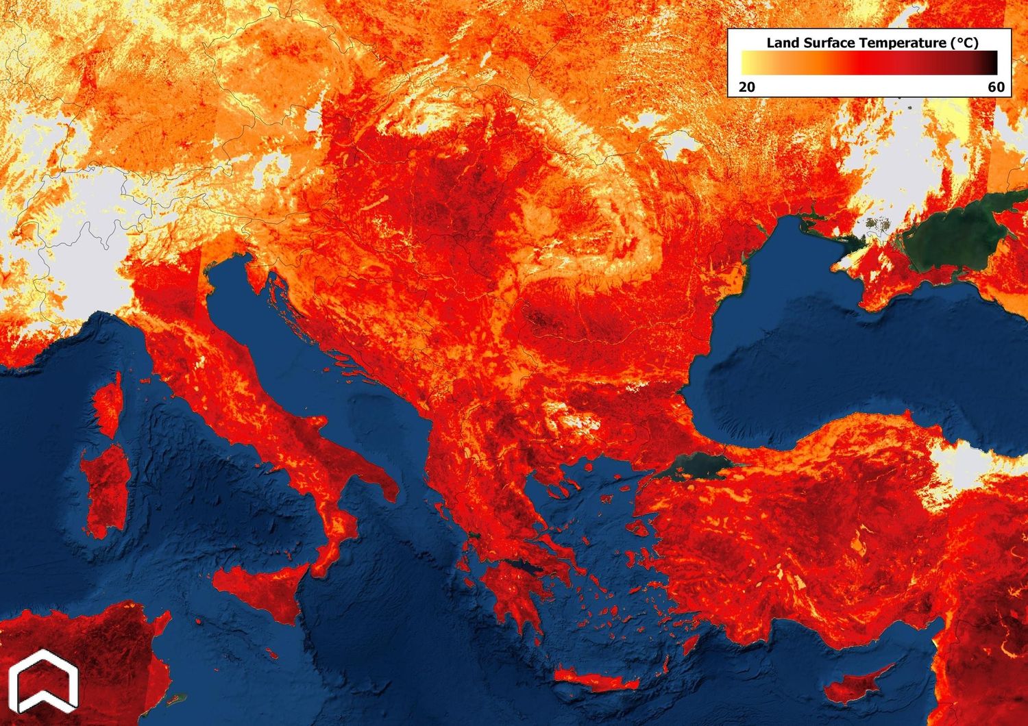 &nbsp;L'ondata di caldo che ha investito l'Europa meridionale
