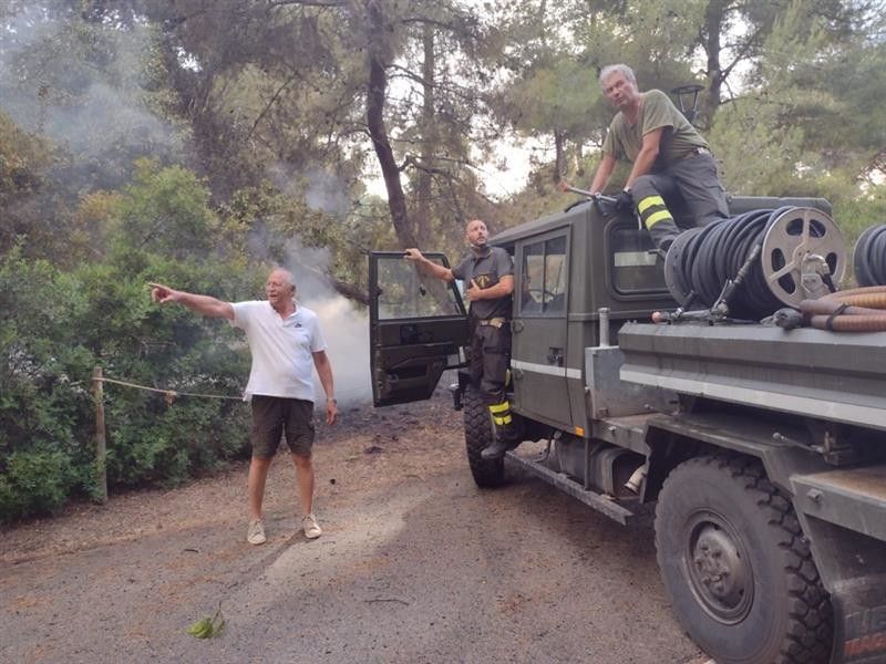L'incendio nella pineta di Pescara&nbsp;