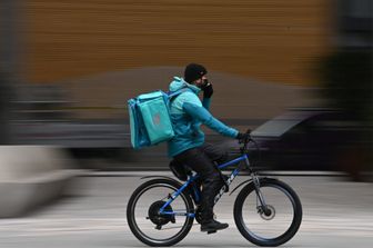 Un rider Deliveroo&nbsp;