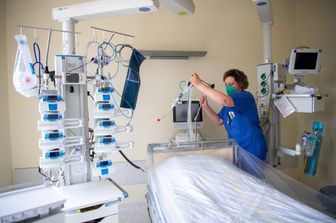 reparto Covid in un ospedale della Germania