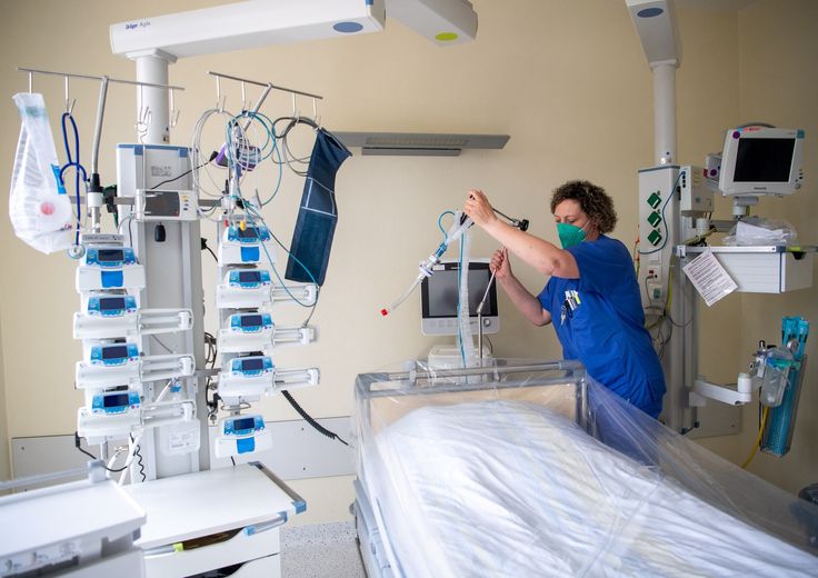 reparto Covid in un ospedale della Germania