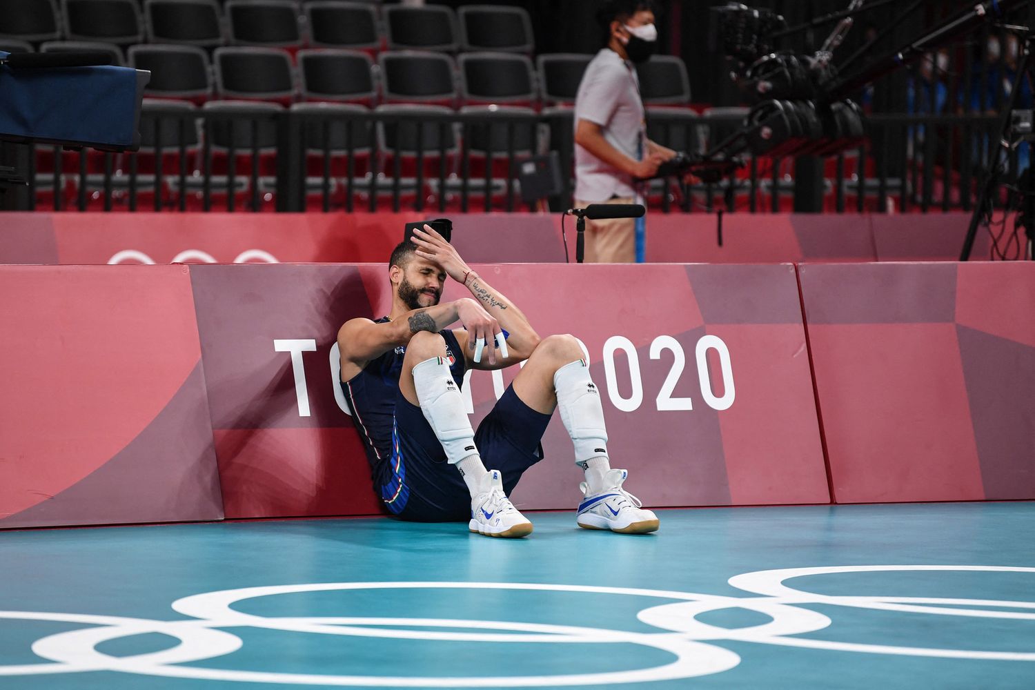 Alessandro Michieletto dopo la sconfitta del volley contro l'Argentina