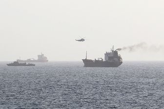 Petroliere nel Golfo di Oman, immagine del 2020