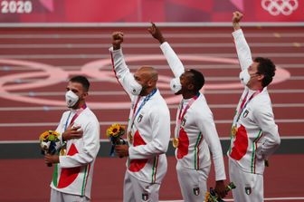 4x100 azzurra oro a Tokyo 2020&nbsp;