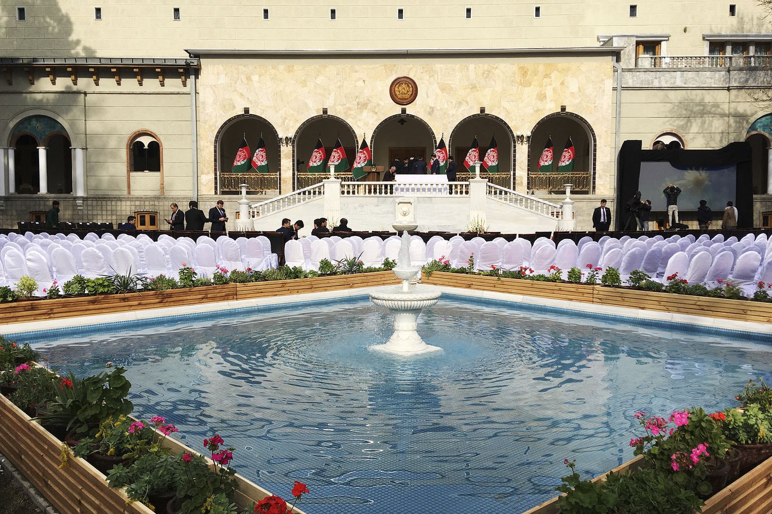 &nbsp;il palazzo presidenziale di Kabul