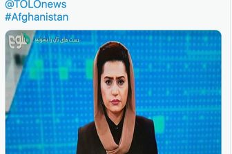 &nbsp;Una presentatrice afghana su ToloNews