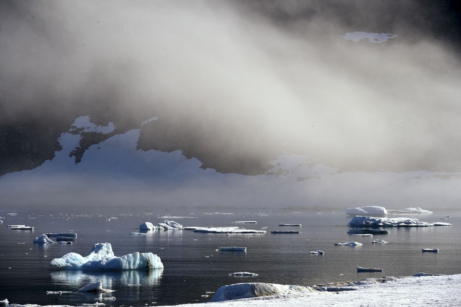 Nebbia in Groenlandia