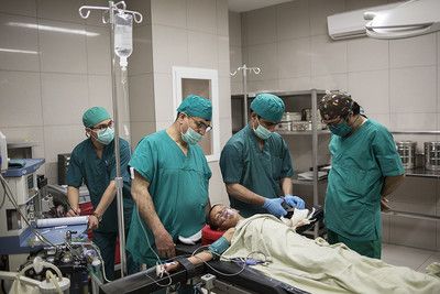 Sala operatoria dell'ospedale Emergency di Kabul