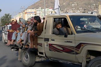 Una pattuglia di talebani a Kabul