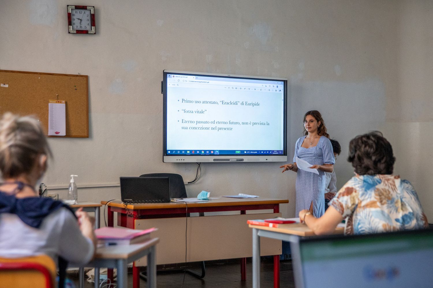 Docenti in una scuola di Torino