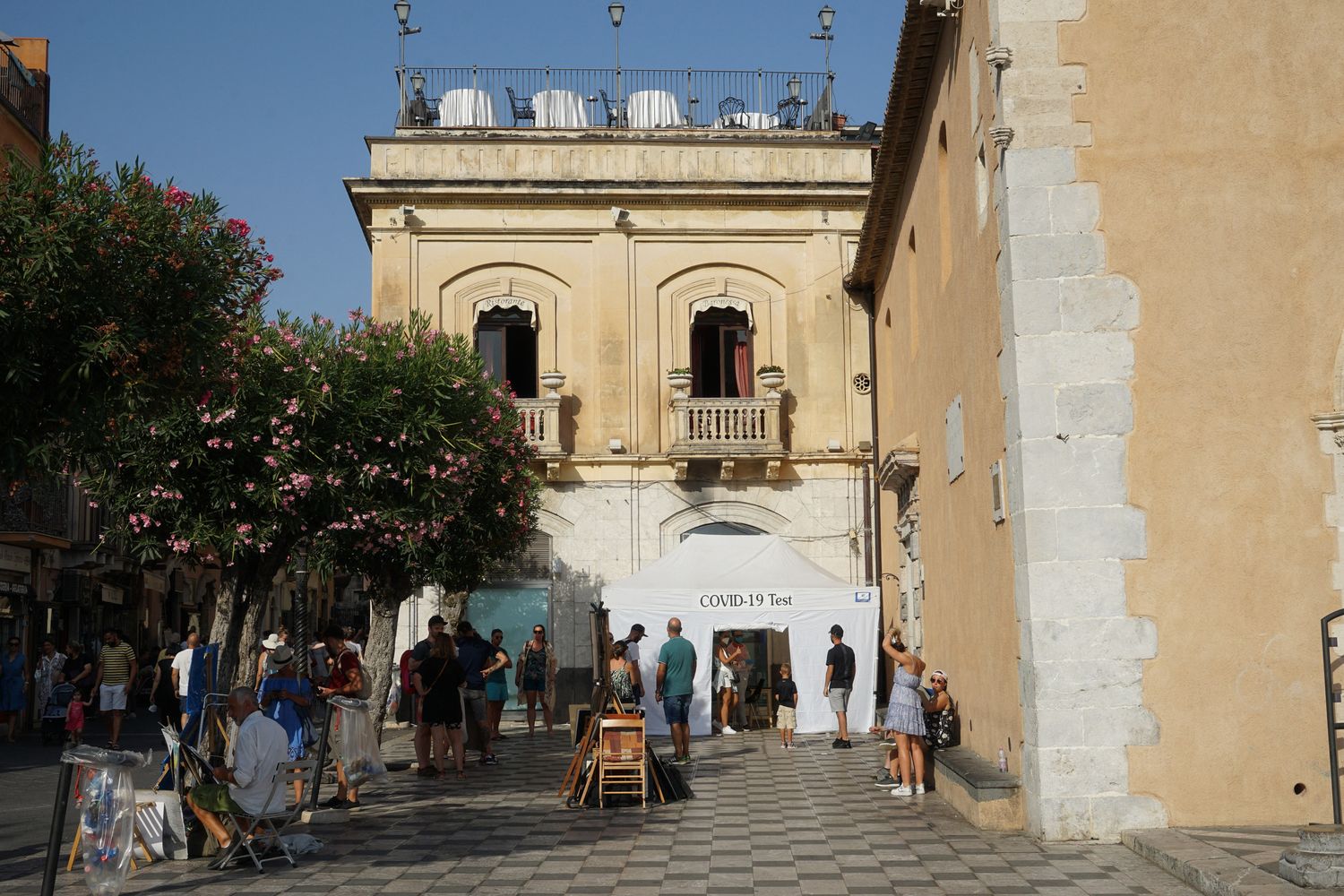 Test per il Covid 19 a Taormina