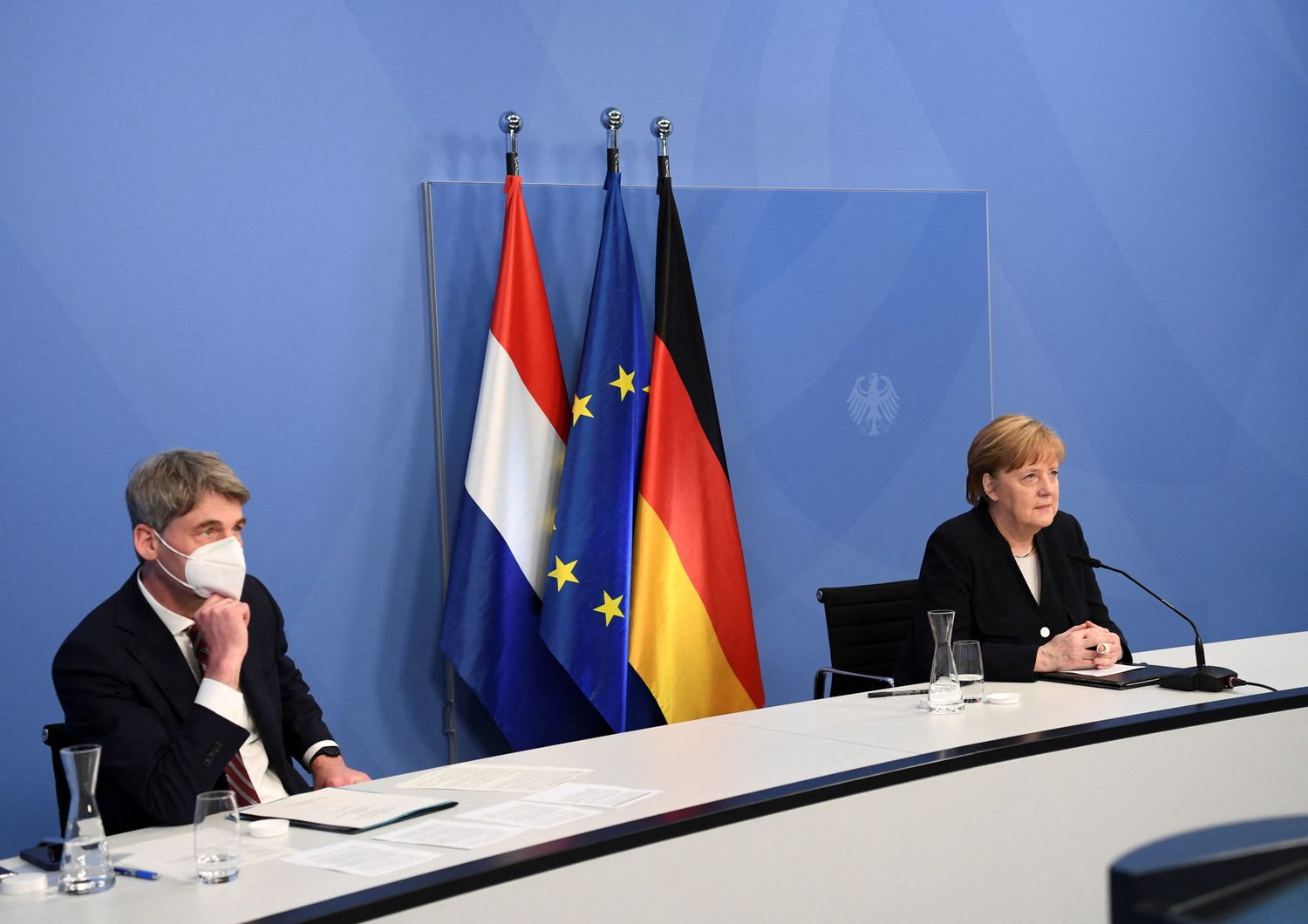Jan Hecker e Angela Merkel