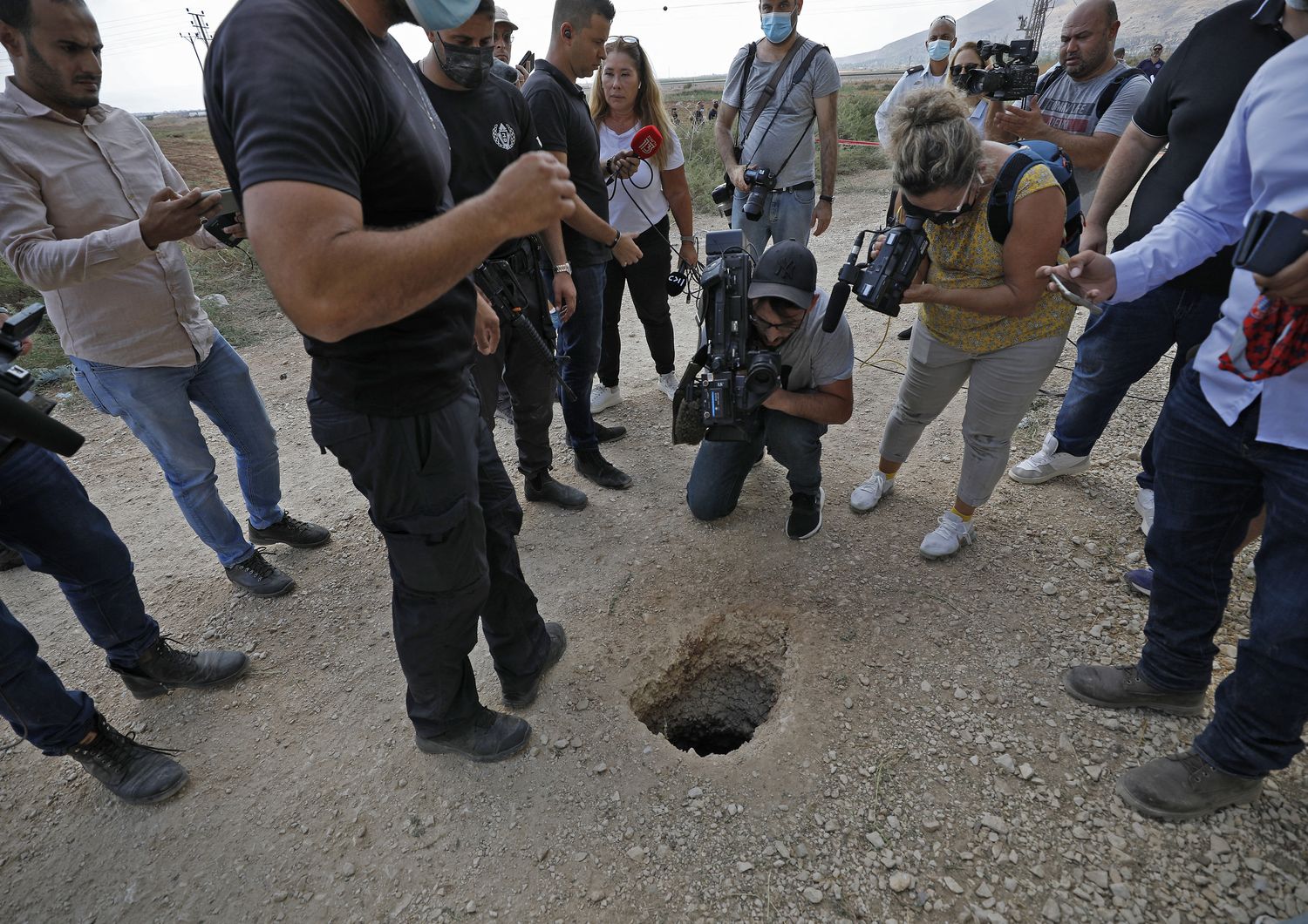 Il tunnel scavato dai detenuti palestinesi evasi