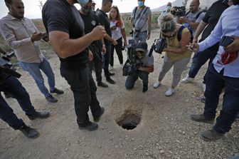 Il tunnel scavato dai detenuti palestinesi evasi