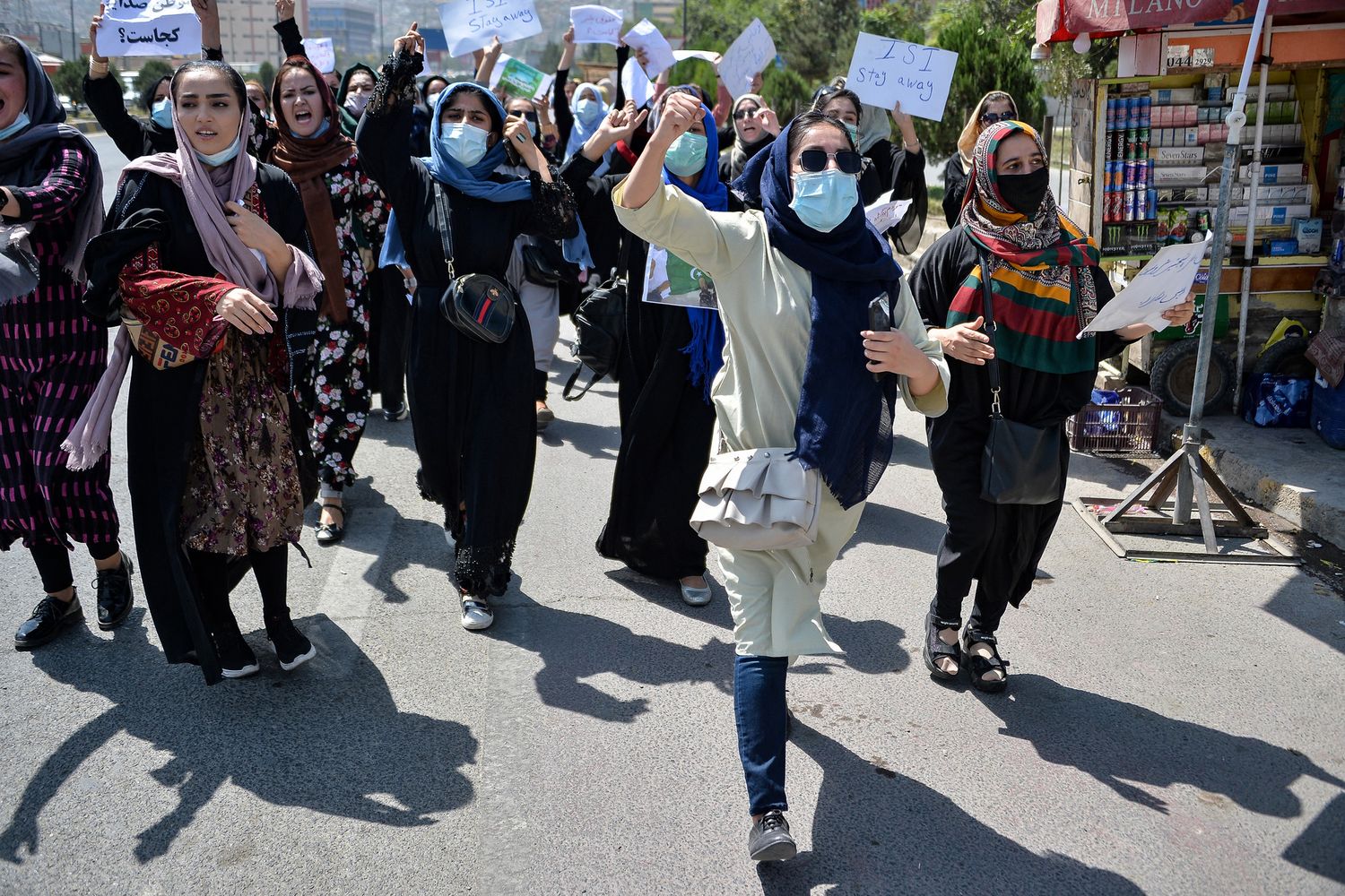 Protesta di donne afghane