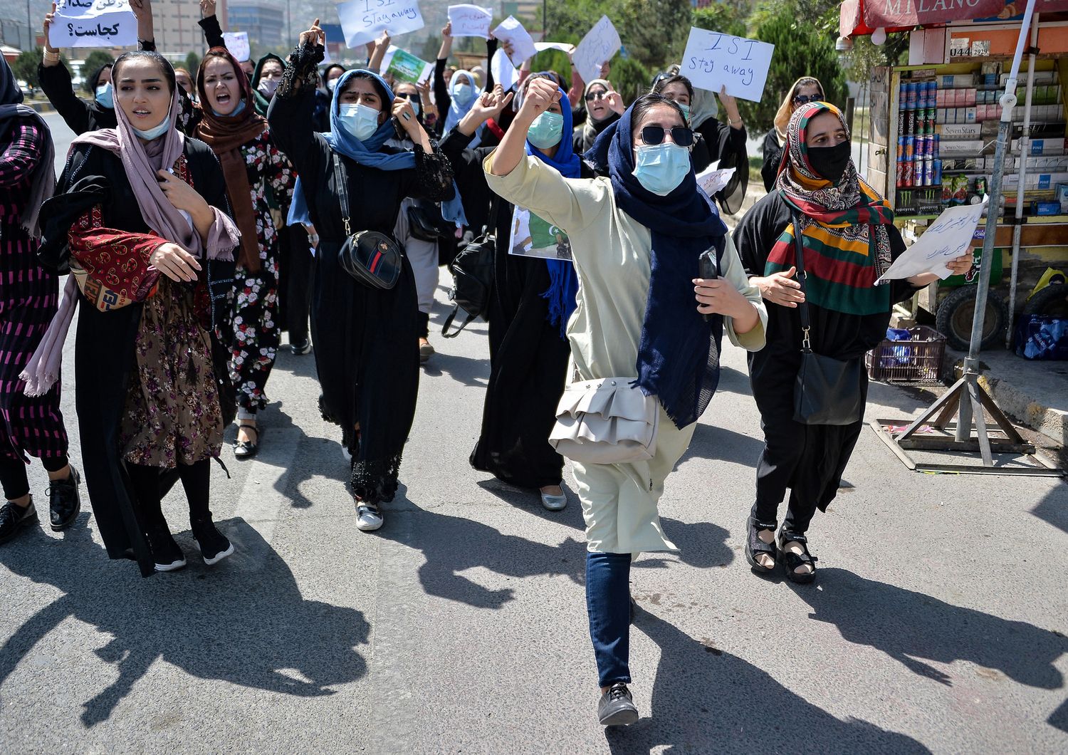 Protesta di donne afghane