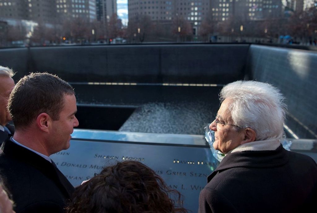 &nbsp;Visita di Mattarella a Ground Zero nel febbraio 2016