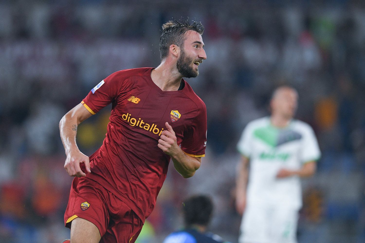 Bryan Cristante festeggia il gol contro il Sassuolo&nbsp;