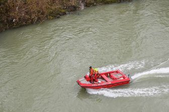 Vigili del Fuoco sul fiume Tevere&nbsp;