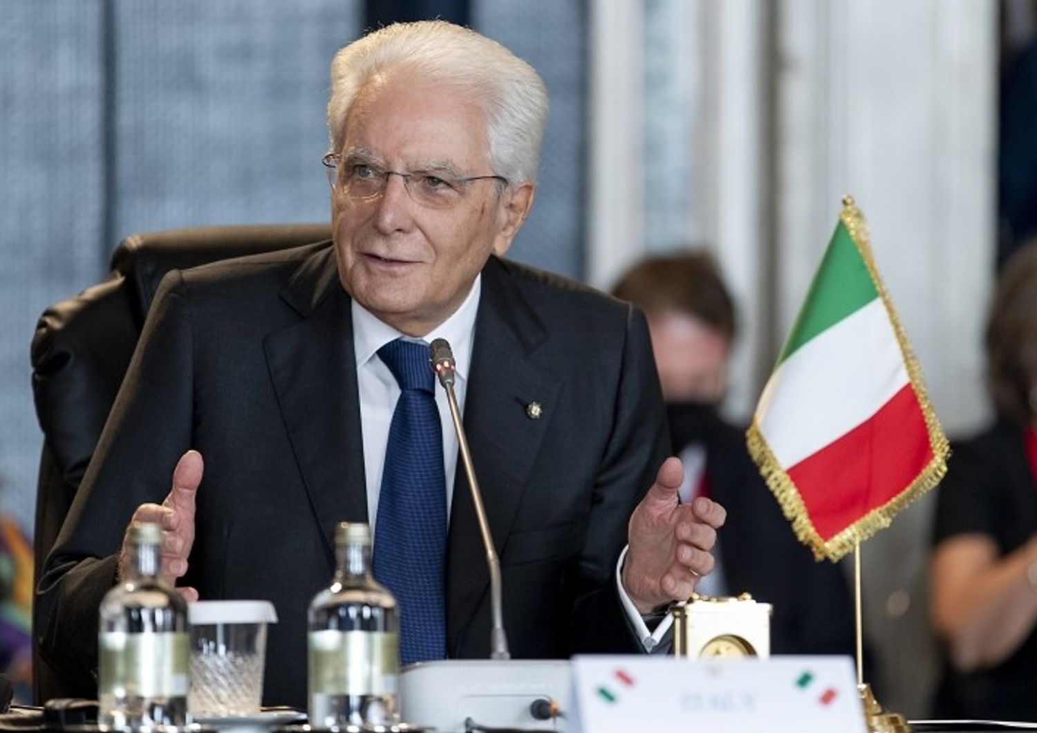 Sergio Mattarella presiede il vertice di Arraiolos