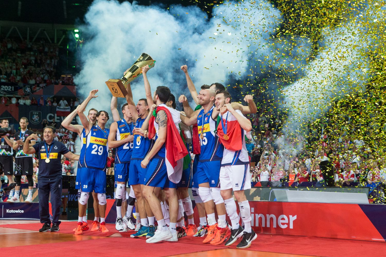 Il trionfo azzurro agli europei di pallavolo&nbsp;