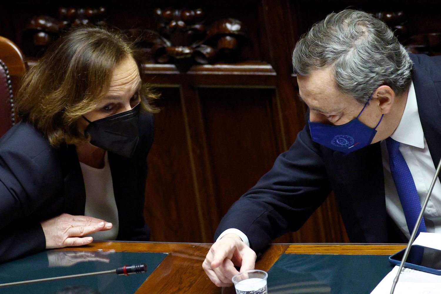 Luciana Lamorgese e Mario Draghi