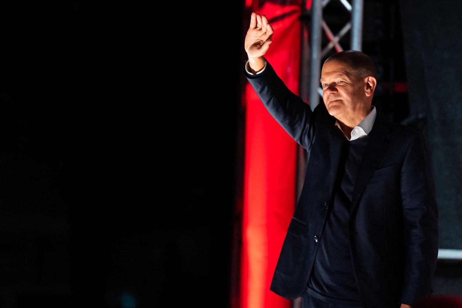 Il candidato socialdemocratico alla cancelleria, Olaf Scholz