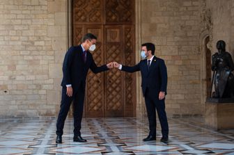 Pedro Sanchez e Pere Aragones