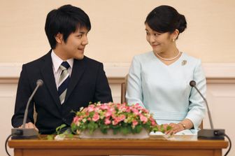 Kei Komuro e la principessa Mako