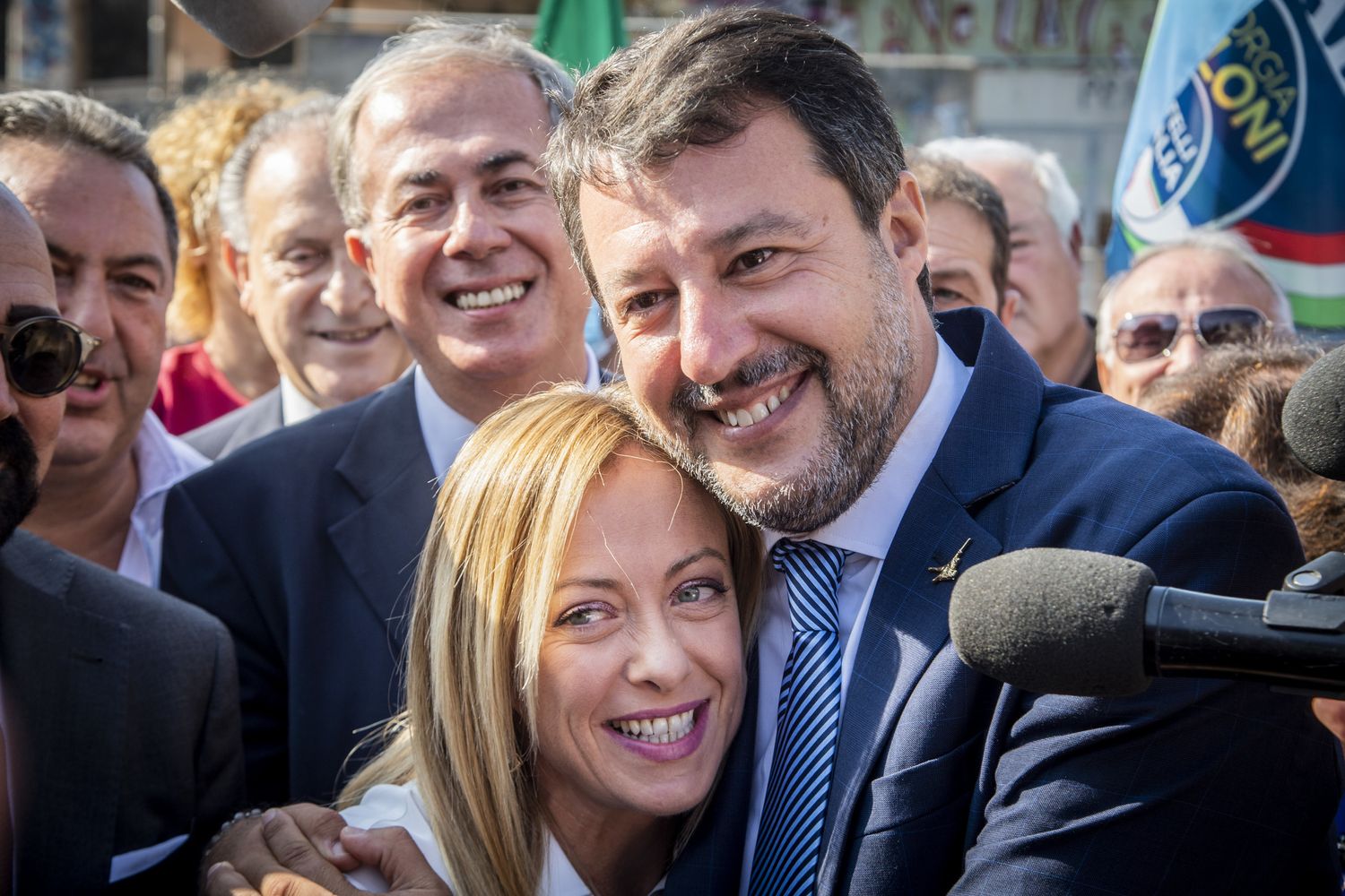 Giorgia Meloni e Matteo Salvini