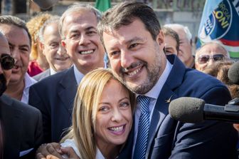 Giorgia Meloni e Matteo Salvini