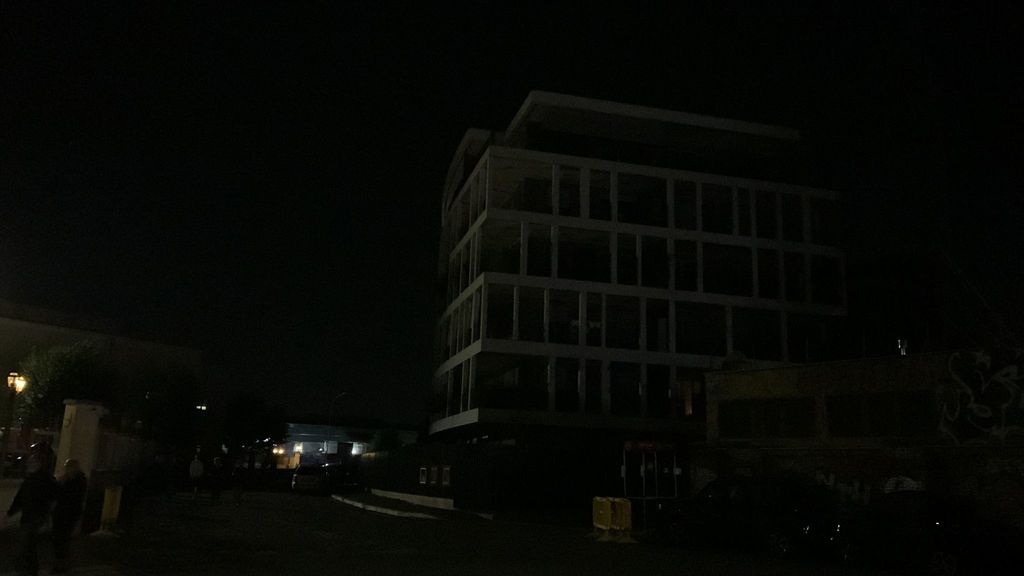 Il black-out nel quartiere Ostiense