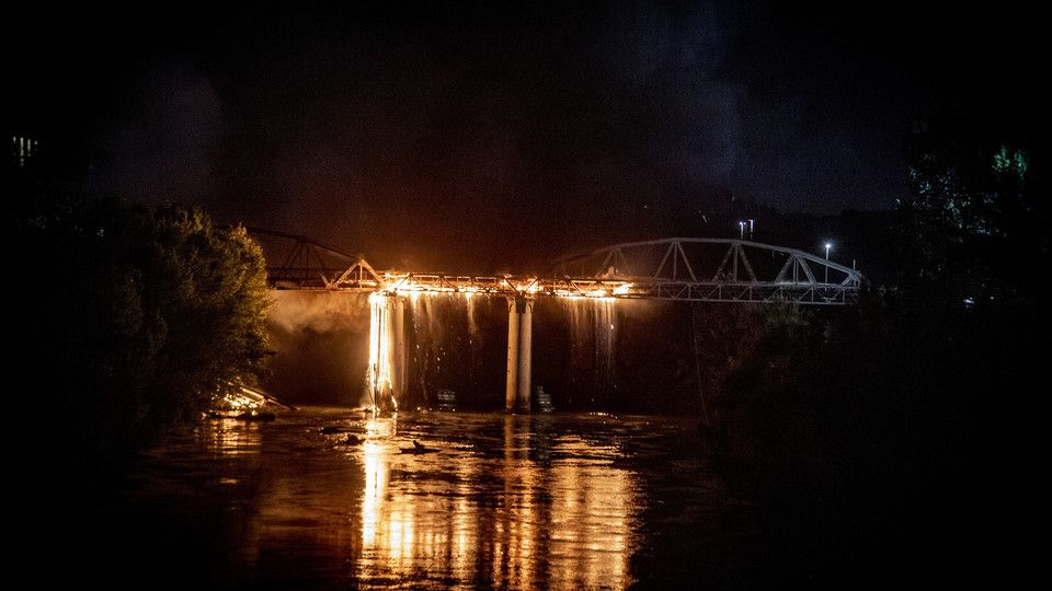 Il rogo sul ponte Ostiense