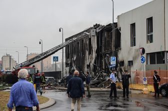 Il luogo in cui si &egrave; schiantato l'aereo tra San Donato e Milano&nbsp;