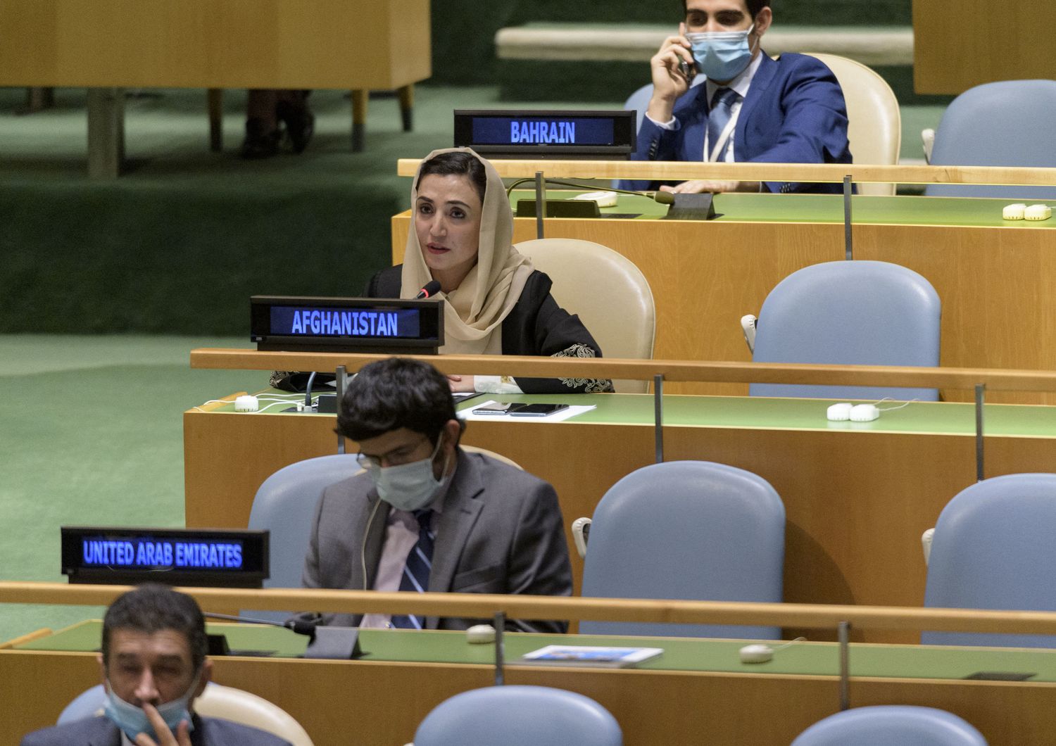Adela Raz, quando era rappresentante permanente dell'Afghanistan alle Nazioni Unite