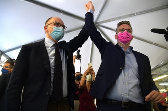 Enrico Letta e Matteo Lepore