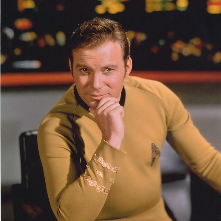 William Shatner nei panni del Capitano Kirk di Star Trek
