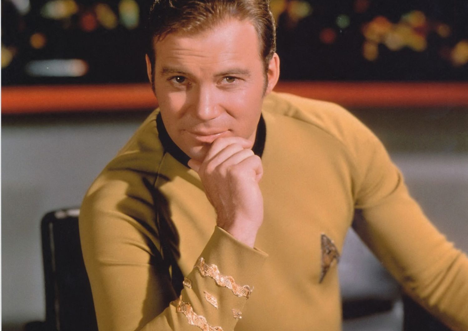 William Shatner nei panni del Capitano Kirk di Star Trek