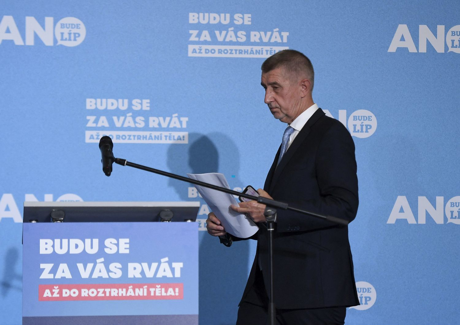 Il primo ministro uscente della Repubblica Ceca Andrej Babis&nbsp;