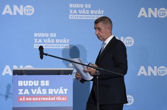 Il primo ministro uscente della Repubblica Ceca Andrej Babis&nbsp;
