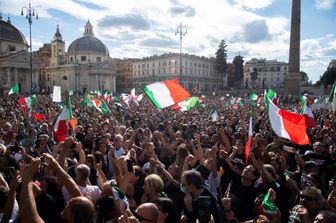 Manifestazione in piazza del Popolo a Roma&nbsp;