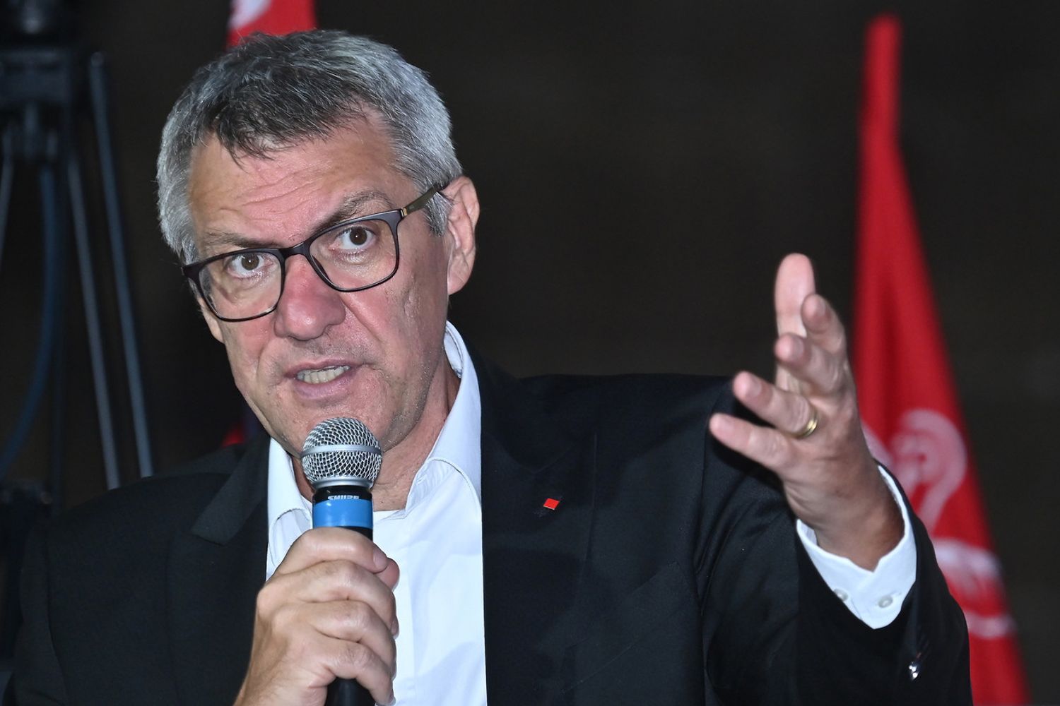 Il leader della Cgil, Maurizio Landini