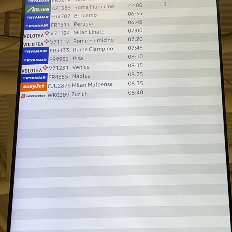 Ultimo volo Alitalia&nbsp;