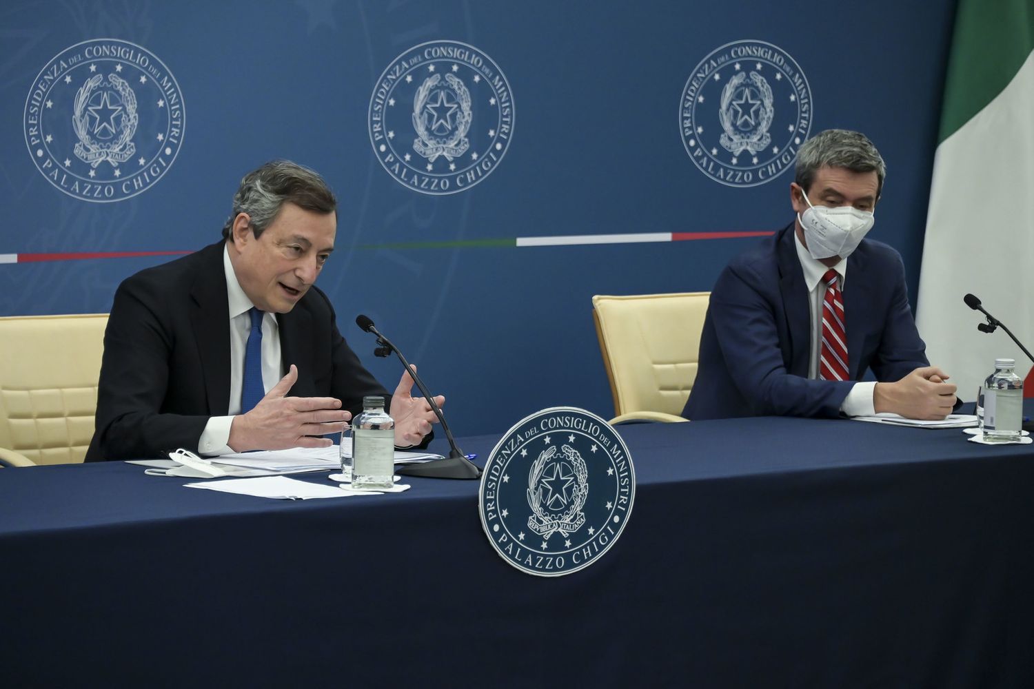 Mario Draghi e Andrea Orlando