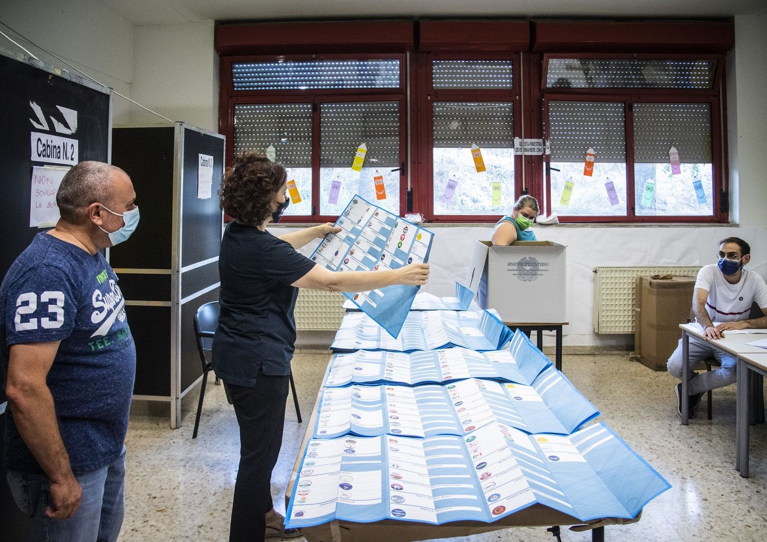 Seggio elettorale di Roma per le elezioni comunali&nbsp;