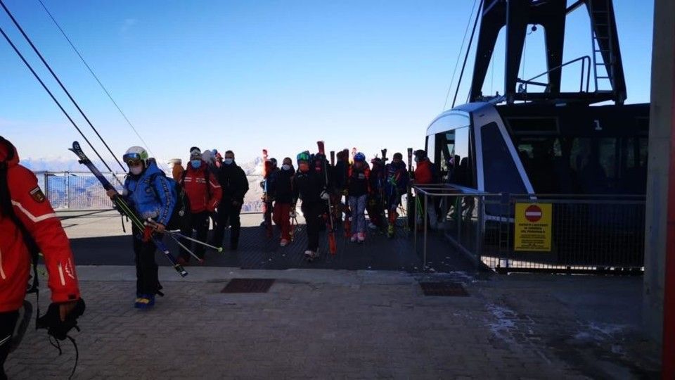 L'apertura degli impianti a Cervinia&nbsp;